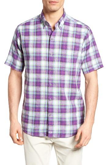 Men's Cutter & Buck Beaulieu Plaid Sport Shirt