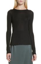 Women's Vince Ribbed Crewneck Sweater - Black