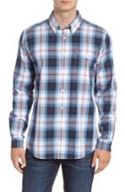 Men's Barbour Cabin Tailored Fit Plaid Sport Shirt - Blue