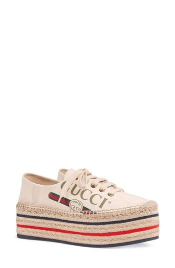 Women's Gucci Lilibeth Convertible Logo Espadrille .5us / 35.5eu - Ivory