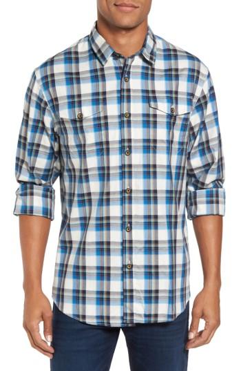 Men's Coastaoro Seacliff Plaid Flannel Shirt - Blue