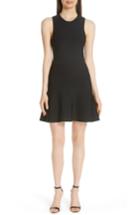 Women's Theory Knit Fit & Flare Dress, Size - Black