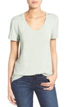 Women's Halogen Modal Jersey V-neck Tee, Size - Green