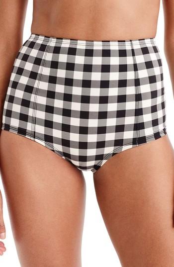 Women's J.crew High Waist Bikini Bottoms - Ivory