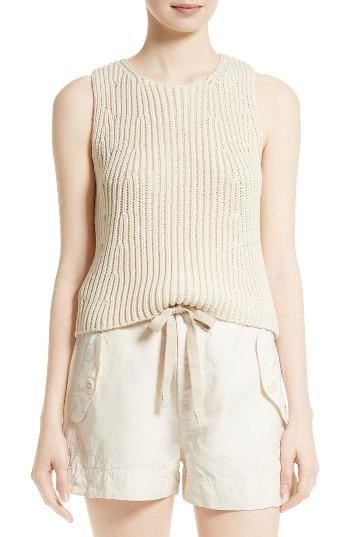 Women's Vince Rib Knit Tank - Ivory