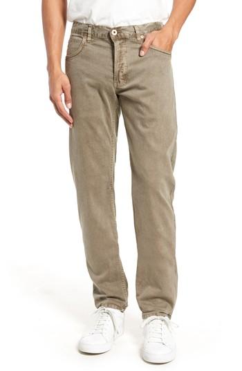 Men's Billy Reid Slim Fit Selvedge Jeans - Beige