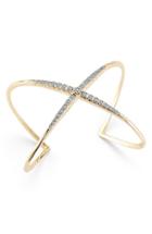 Women's Elizabeth And James Windrose Pave Crossover Cuff
