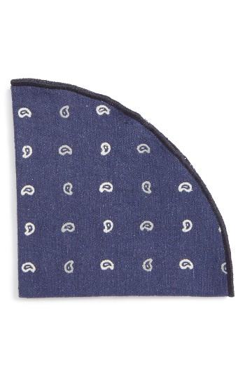 Men's Alexander Olch Paisley Silk Pocket Round
