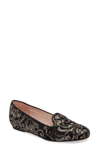 Women's Patricia Green Whitney Smoking Flat M - Black
