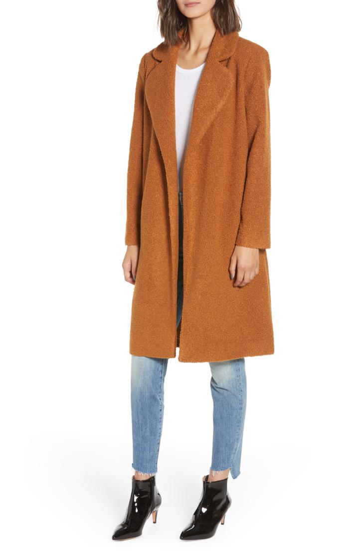 Women's Mural Teddy Bear Coat - Pink