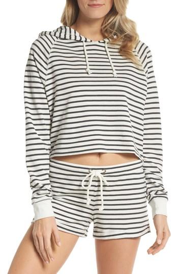 Women's Joe's French Terry Crop Hoodie, Size - Grey