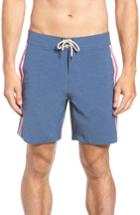 Men's Faherty Retro Surf Stripe Board Shorts - Blue