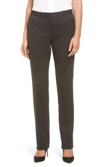 Women's Boss Tamea8 Pinstripe Stretch Wool Suit Trousers