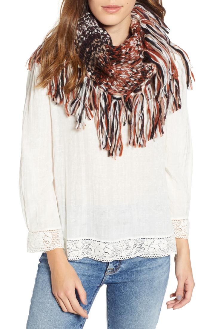 Women's Frye Chunky Degrade Infinity Scarf, Size - Brown