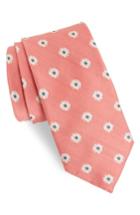 Men's Bonobos Spring Daisy Cotton & Silk Tie, Size - Orange