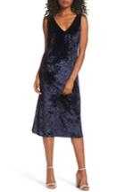 Women's Bb Dakota Catrall Velvet Midi Dress - Blue