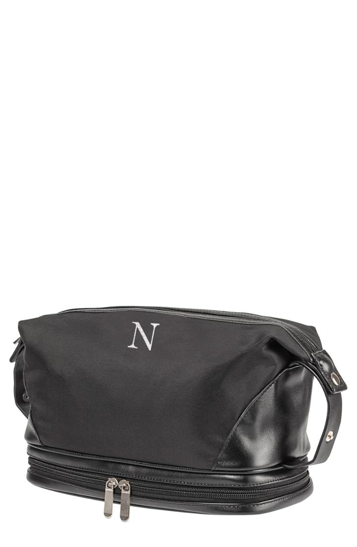 Cathy's Concepts Monogram Toiletry Bag, Size - Black N