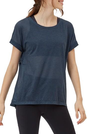 Women's Sweaty Betty Ab Crunch Tee, Size - Blue