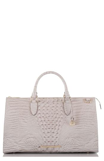 Brahmin Anywhere Weekend Leather Bag - Grey