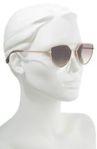 Women's Rebecca Minkoff Stevie2 55mm Aviator Sunglasses - Light Gold