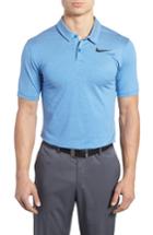 Men's Nike Dry Control Stripe Polo, Size - Blue