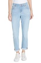 Petite Women's Eileen Fisher Organic Cotton Boyfriend Jeans P - Blue