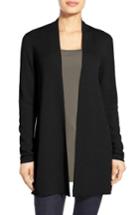 Women's Eileen Fisher Merino Straight Long Cardigan - Black