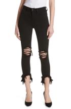 Women's L'agence Highline High Waist Fray Hem Skinny Jeans