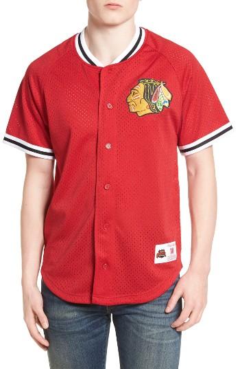 Men's Mitchell & Ness Nhl Seasoned Pro - Chicago Blackhawks Mesh Shirt