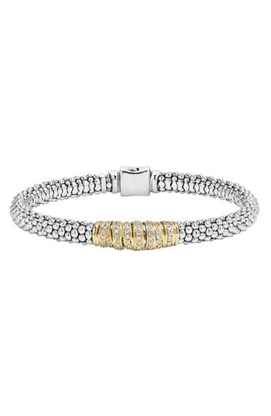 Women's Lagos 'diamonds & Caviar' Diamond Bracelet