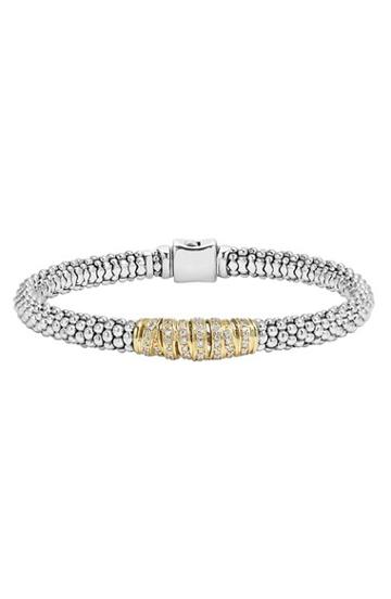 Women's Lagos 'diamonds & Caviar' Diamond Bracelet