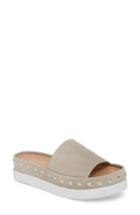 Women's Linea Paolo Leon Platform Slide Sandal .5 M - White