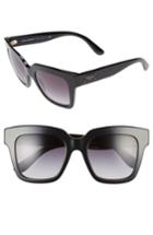 Women's Dolce & Gabbana 51mm Square Sunglasses - Black