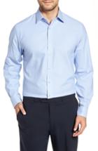 Men's Nordstrom Men's Shop Tech-smart Traditional Fit Stretch Solid Dress Shirt .534/35 - Blue