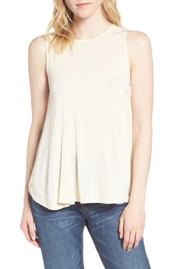 Women's J.crew Pleated Swing Tank Top - Ivory