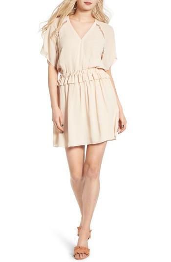 Women's St. Studio Short Sleeve Shift Dress Us / 38 Eu - Beige