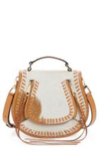 Rebecca Minkoff Small Vanity Genuine Calf Hair Saddle Bag -