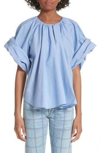 Women's A.w.a.k.e. Wide Sleeve Top - Blue