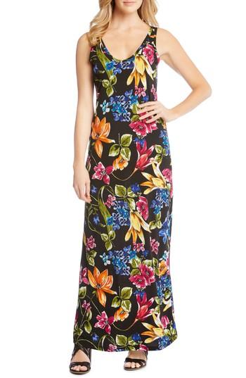 Women's Karen Kane Alana Botanica Maxi Dress - Blue