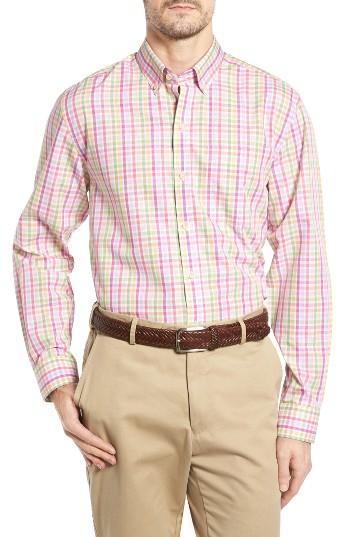 Men's Cutter & Buck Laurel Grove Wrinkle Free Plaid Sport Shirt