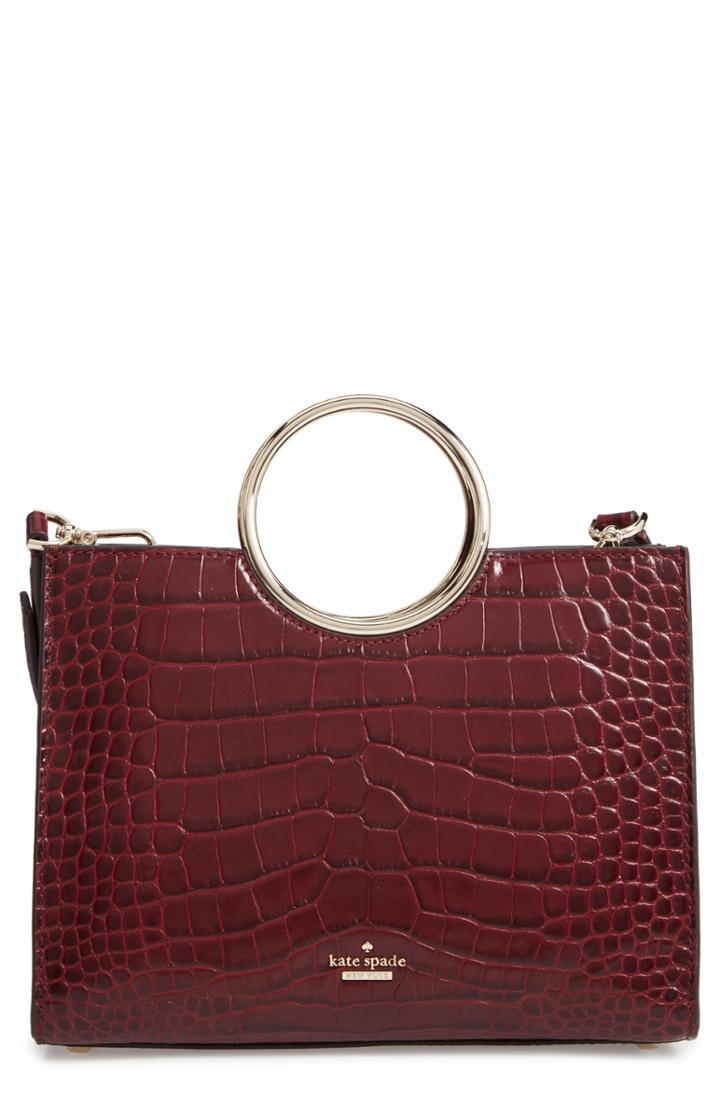 Kate Spade New York White Rock Road - Luxe Sam Leather Satchel -