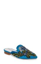 Women's Jeffrey Campbell Claes Applique Loafer Mule .5 M - Blue