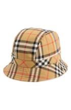 Women's Burberry Rainbow Stripe Vintage Check Bucket Hat - Brown