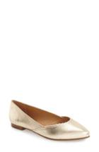 Women's Jack Rogers 'caroline' Leather Flat M - Metallic