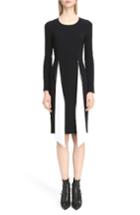 Women's Givenchy Bicolor Cutaway Stretch Cady Dress Us / 38 Fr - Black