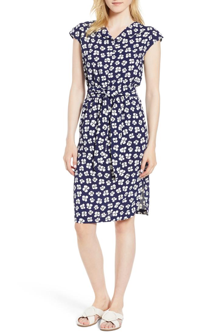 Women's Anne Klein Petal Print Shirtdress