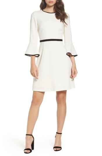 Women's Eliza J Fit & Flare Dress (similar To 14w) - Ivory