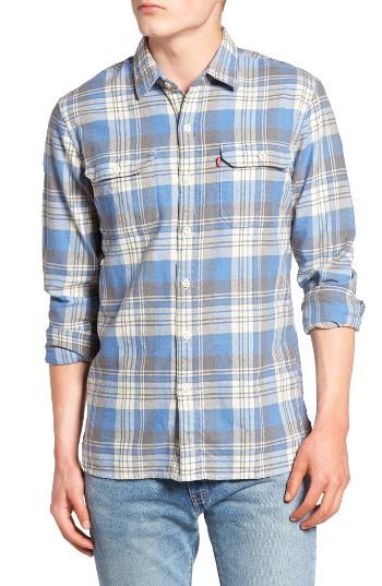 Men's Levi's Jackson Plaid Work Shirt - Blue