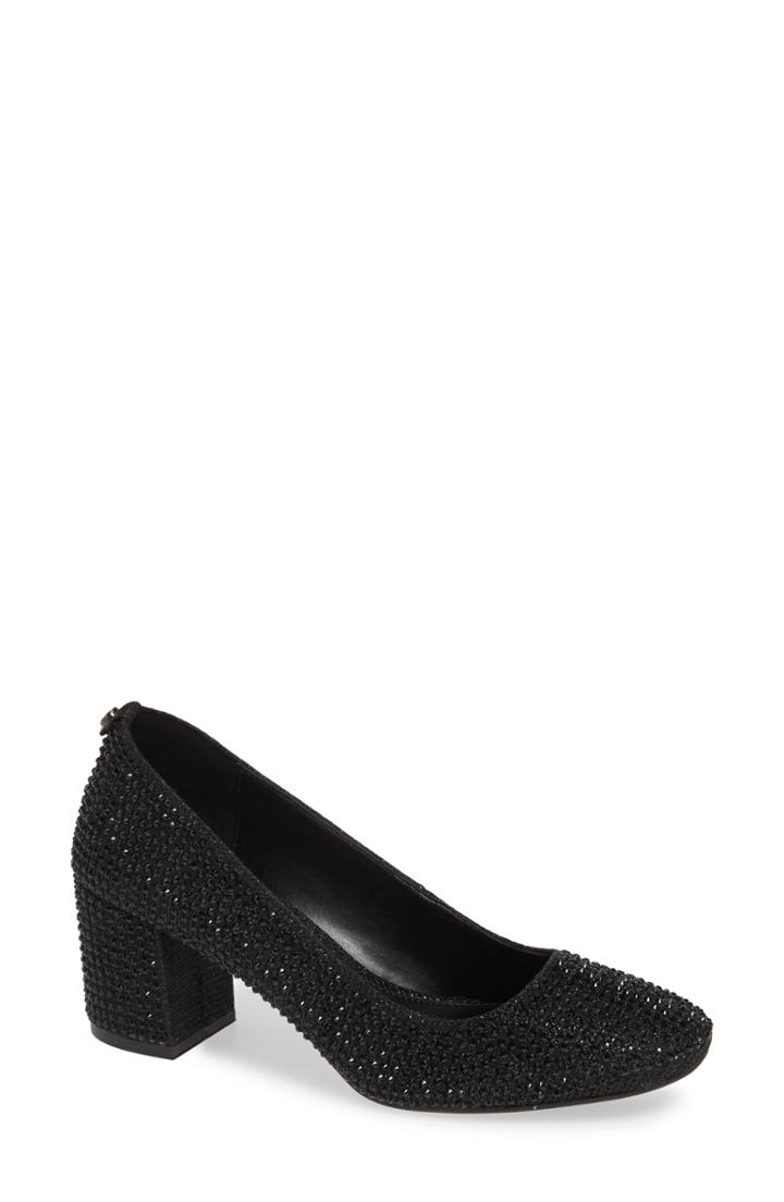 Women's Michael Michael Kors Cher Flex Mid Glitter Heel Pump