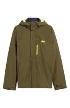 Men's Helly Hansen Squamish 3-in-1 Water Repellent Hooded Jacket, Size - Green